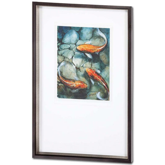 Mercana - Tres Koi I by O'Toole, Tim a Framed Art Print Matted under Glass - 6363 view 1