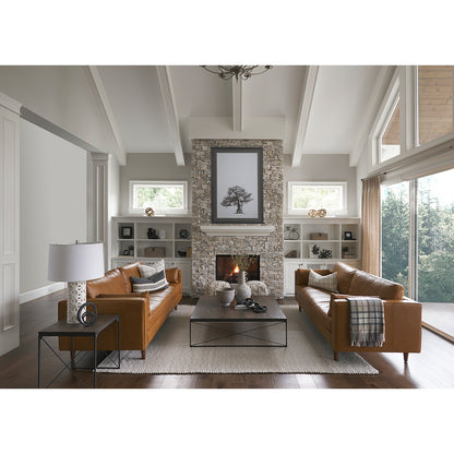 Mercana - Trestman II 24" x 22.5" Square Top Medium Brown Wood and Iron Cross Braced End/Side Table - 68471_CLOSEOUT view 9