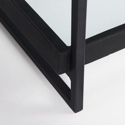 Mercana - Trey 72.0"L x 16.0"W x 30.0"H Black Metal W/Glass Console Table - 69785 view 9