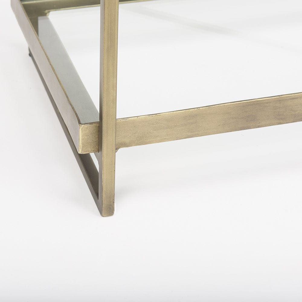 Mercana - Trey 72.0L x 16.0W x 30.0H Gold Metal W/Glass Console Table - 69782 view 8