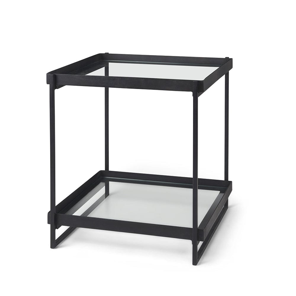 Mercana - Trey Black Metal W/Glass Accent Table - 69787 view 1