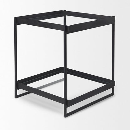 Mercana - Trey Black Metal W/Glass Accent Table - 69787 view 4