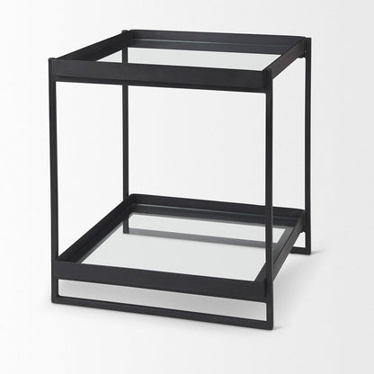 Mercana - Trey Black Metal W/Glass Accent Table - 69787 view 5
