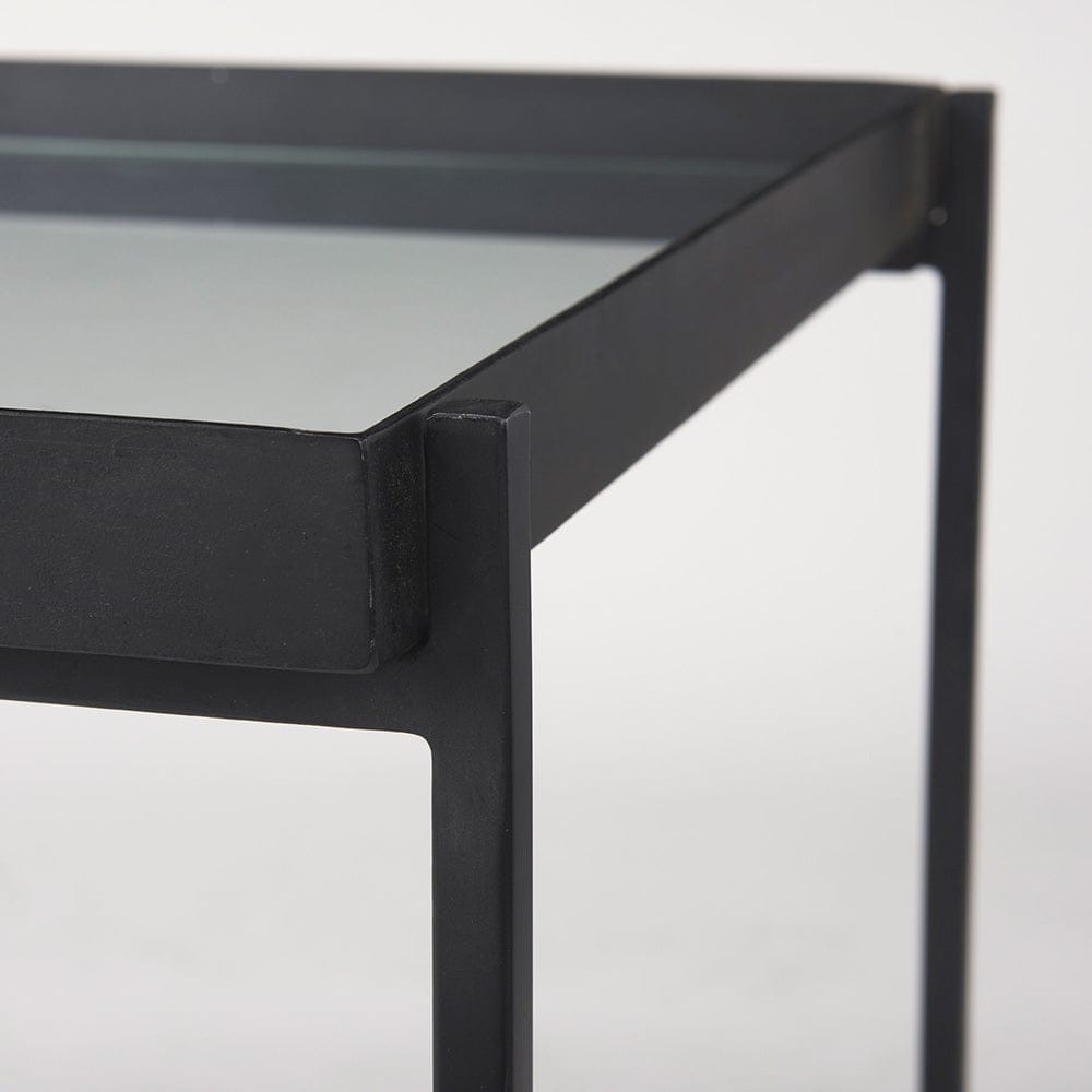 Mercana - Trey Black Metal W/Glass Accent Table - 69787 view 6
