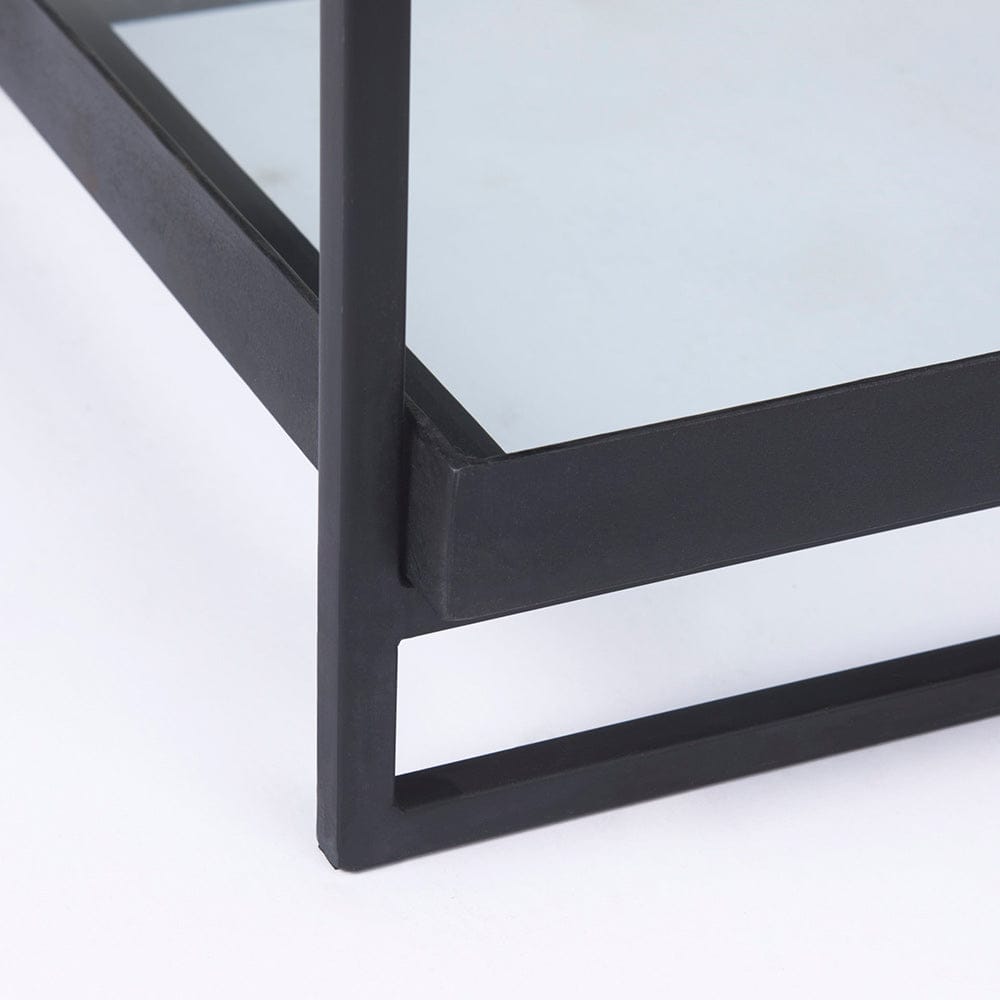 Mercana - Trey Black Metal W/Glass Accent Table - 69787 view 9