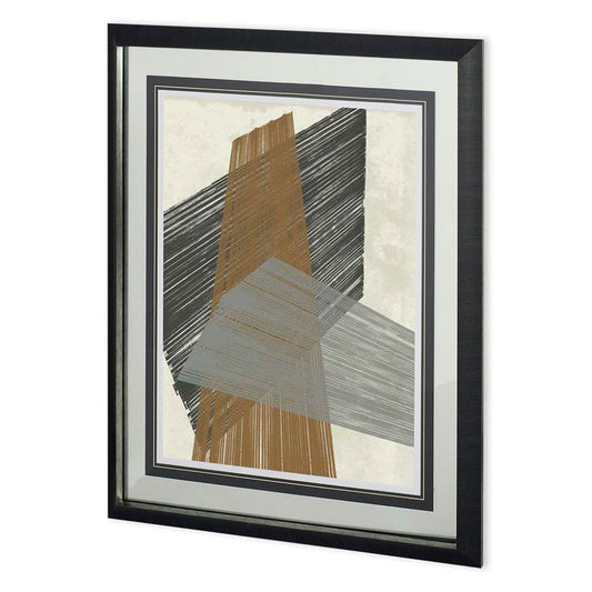 Mercana - Triangle Stripes II by Jennifer Goldberger a Framed Art Print Matted under Glass - 11026 view 1