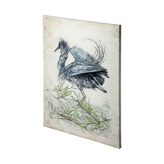 Mercana - Tricolored Heron by Mercana Studio a Hand Embellished Textured Canvas - 101185-L view 1