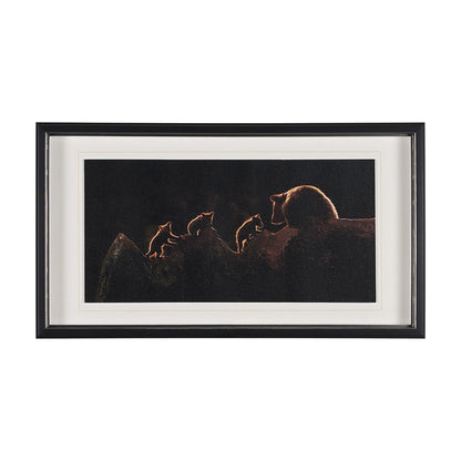 Mercana - Triplets by Xavier Ortega a Framed Art Print Matted under Glass - 12520 view 1
