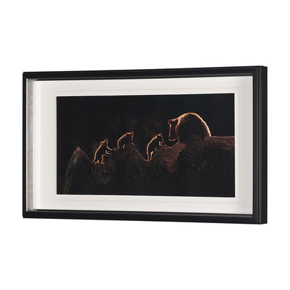 Mercana - Triplets by Xavier Ortega a Framed Art Print Matted under Glass - 12520 view 2