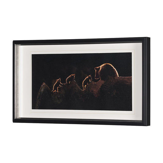 Mercana - Triplets by Xavier Ortega a Framed Art Print Matted under Glass - 12520 view 2