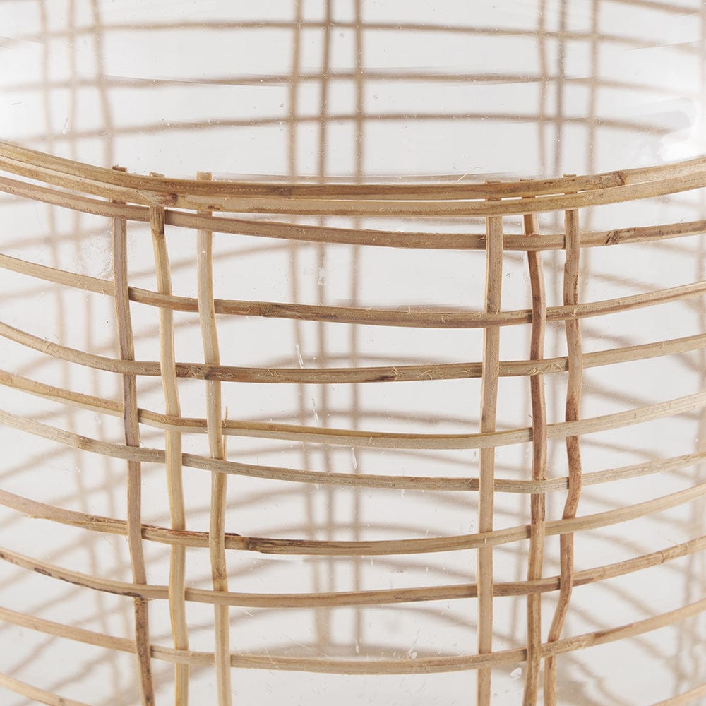 Mercana - Troian Large Rattan Wrapped Glass Bottle - 70933 view 4