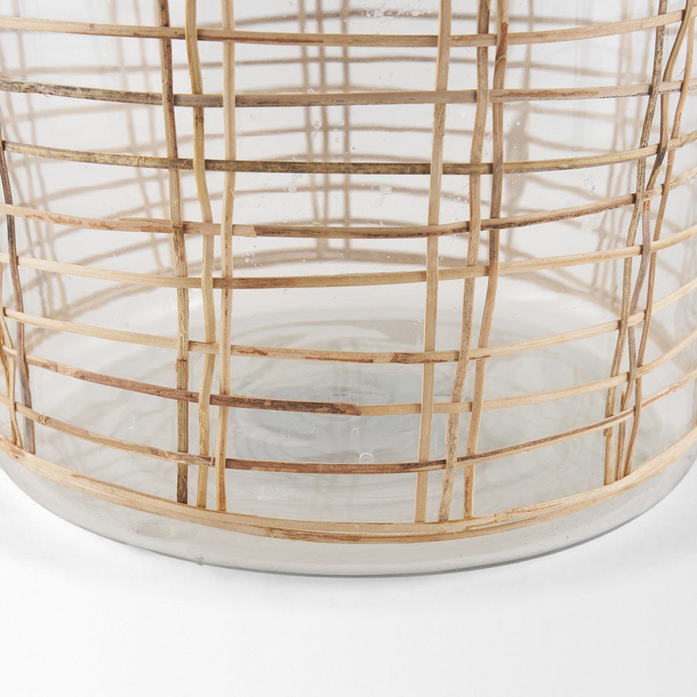 Mercana - Troian Large Rattan Wrapped Glass Bottle - 70933 view 5