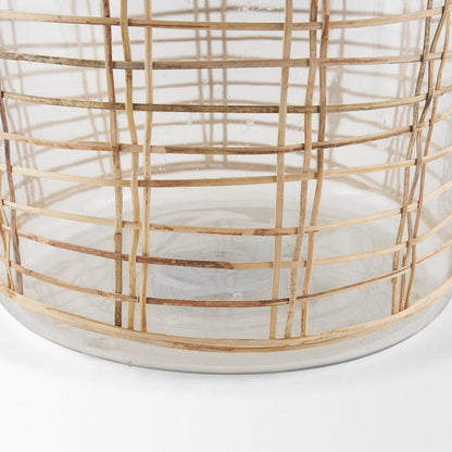 Mercana - Troian Large Rattan Wrapped Glass Bottle - 70933 view 5