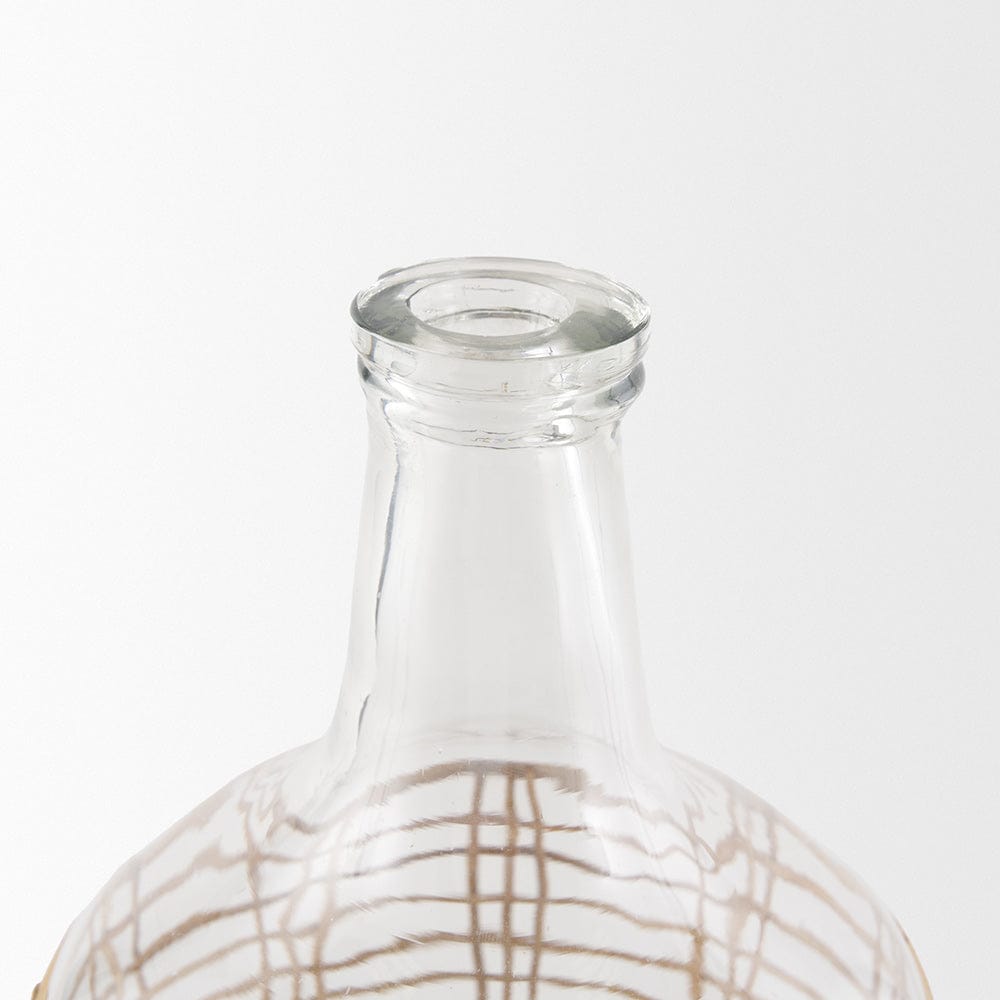 Mercana - Troian Medium Rattan Wrapped Glass Bottle - 70932 view 3