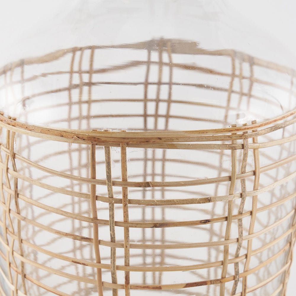 Mercana - Troian Medium Rattan Wrapped Glass Bottle - 70932 view 4