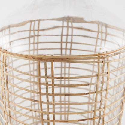 Mercana - Troian Medium Rattan Wrapped Glass Bottle - 70932 view 4