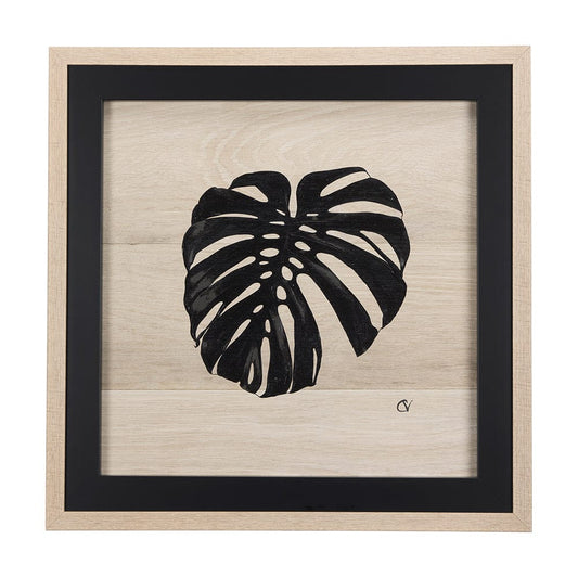 Mercana - Tropican Leave I by Mercana Studio a Hand Embellished Textured Framed Art Print - 14341 view 1