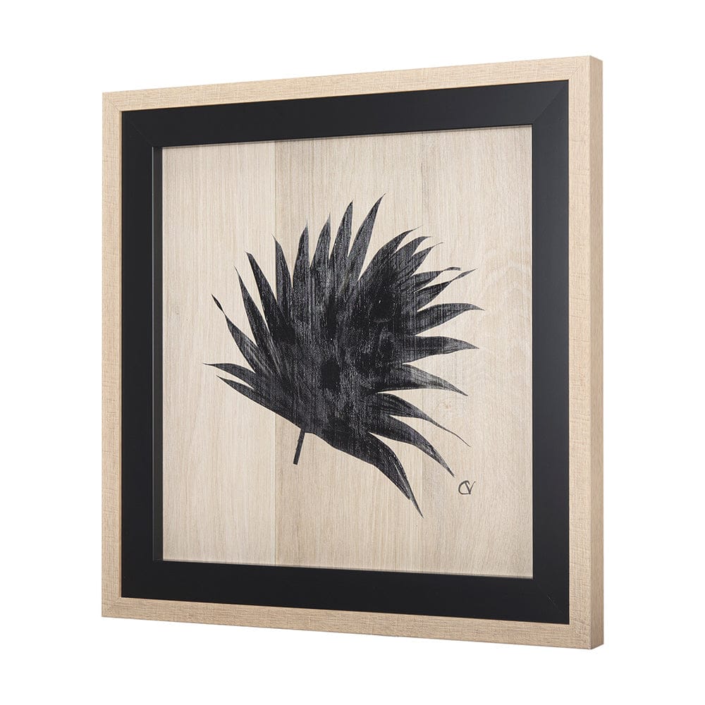 Mercana - Tropican Leave II by Mercana Studio a Hand Embellished Textured Framed Art Print - 14342 view 2