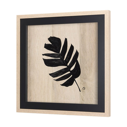 Mercana - Tropican Leave IV by Mercana Studio a Hand Embellished Textured Framed Art Print - 14344 view 2