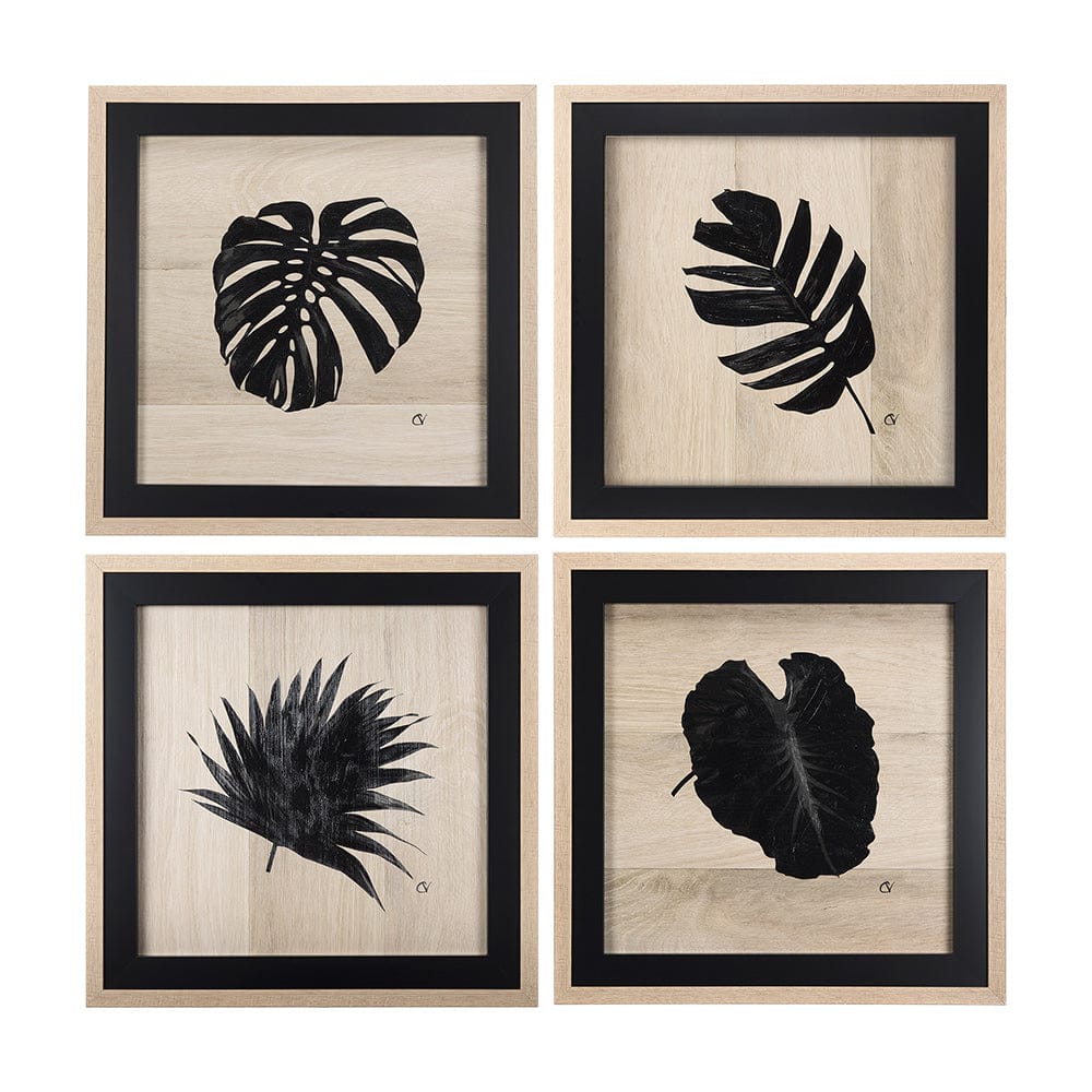 Mercana - Tropican Leave IV by Mercana Studio a Hand Embellished Textured Framed Art Print - 14344 view 8