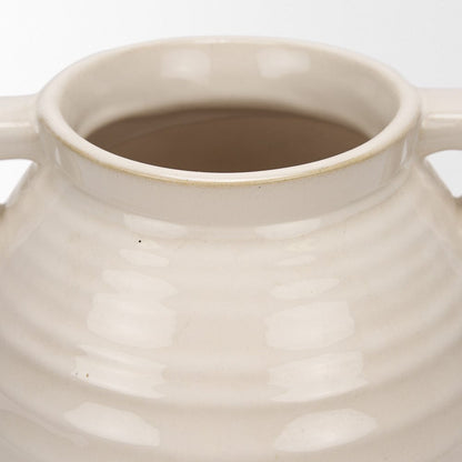 Mercana - Tryna Large Beige w/ Matte Brown Ceramic Vase - 70994 view 6