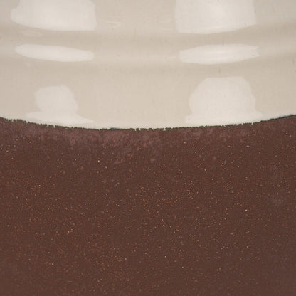Mercana - Tryna Large Beige w/ Matte Brown Ceramic Vase - 70994 view 8