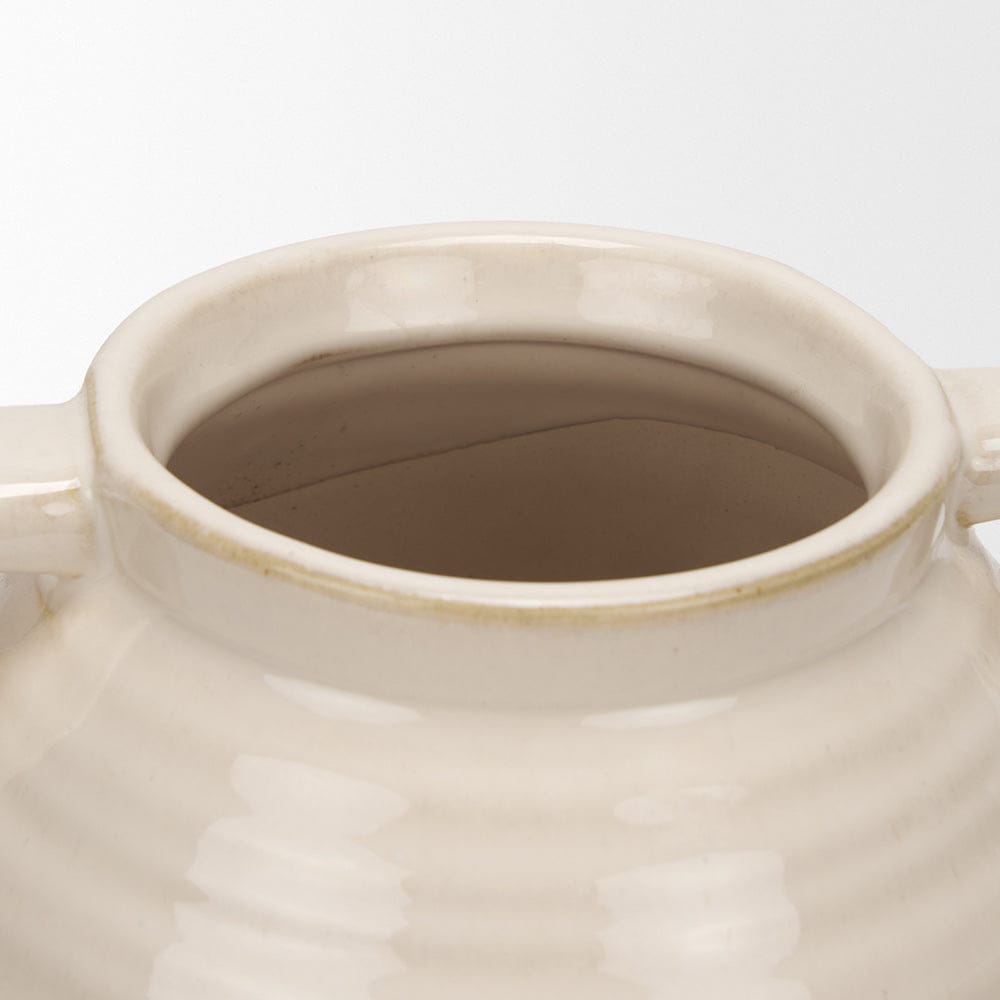 Mercana - Tryna Small Beige w/ Matte Brown Ceramic Vase - 70993 view 5