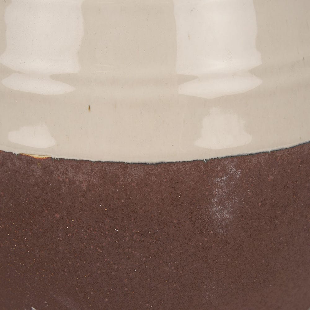 Mercana - Tryna Small Beige w/ Matte Brown Ceramic Vase - 70993 view 8