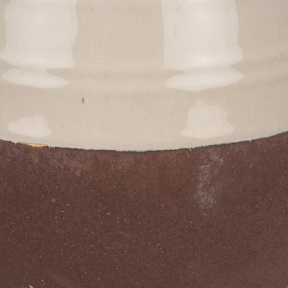 Mercana - Tryna Small Beige w/ Matte Brown Ceramic Vase - 70993 view 8