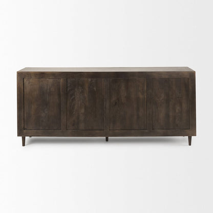 Mercana - Tucker Dark Brown w/ Carved Arch Pattern 4 Door Sideboard - 69955 view 4