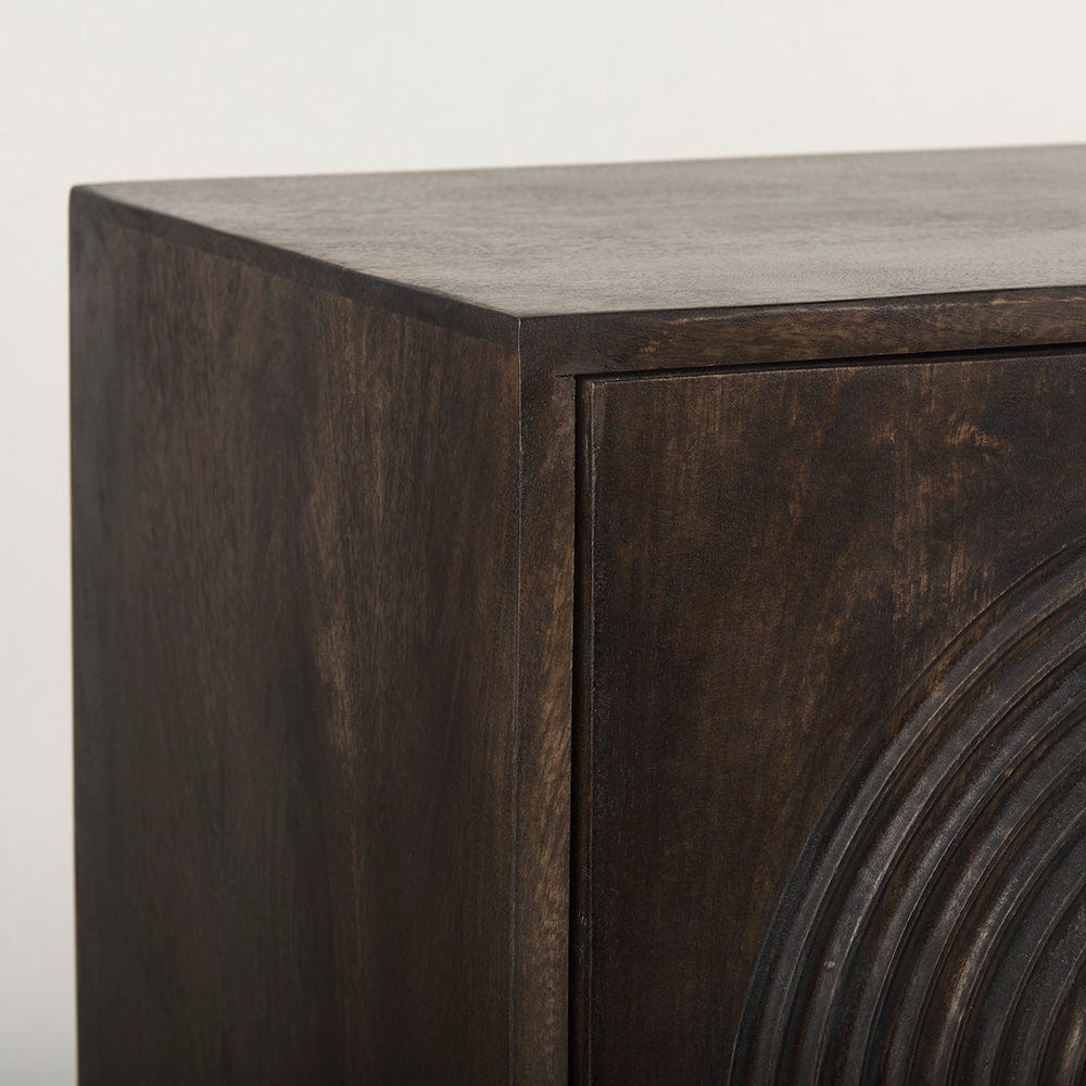 Mercana - Tucker Dark Brown w/ Carved Arch Pattern 4 Door Sideboard - 69955 view 7