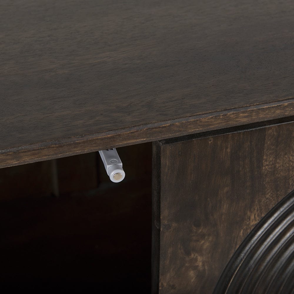 Mercana - Tucker Dark Brown w/ Carved Arch Pattern 4 Door Sideboard - 69955 view 8