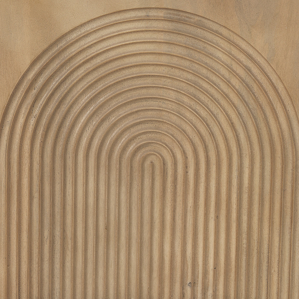 Mercana - Tucker Light Brown Wood w/ Carved Arch Pattern 2 Door Accent Cabinet - 69952 view 10