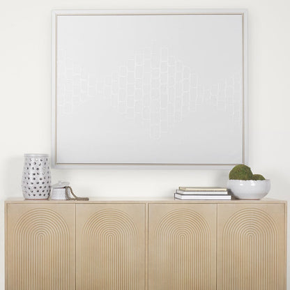 Mercana - Tucker Light Brown Wood w/ Carved Arch Pattern 4 Door Sideboard - 69954 view 13