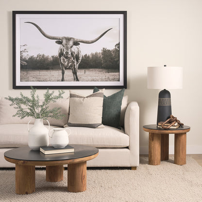 Mercana - Tucson Natural Wood w/ Round Black Oak Top Coffee Table - 70888-AB view 10