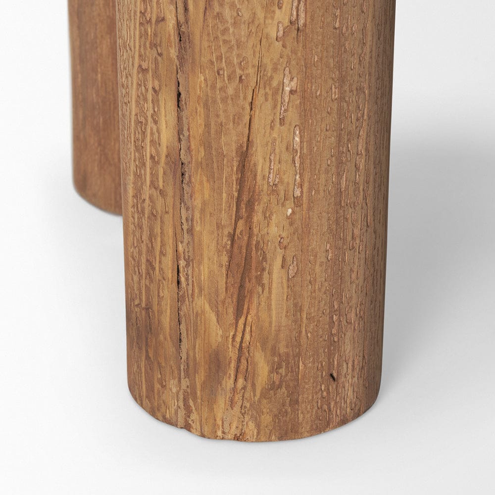 Mercana - Tucson Natural Wood w/ Round Black Oak Top Side Table - 70889-AB view 7