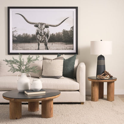 Mercana - Tucson Natural Wood w/ Round Black Oak Top Side Table - 70889-AB view 10