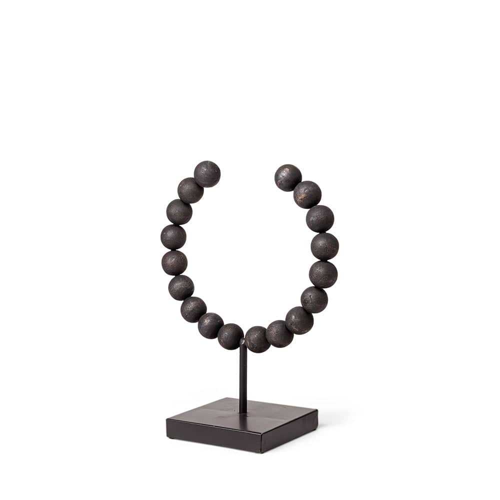 Mercana - Tulane I Small 9L x 5W Black Beaded Broken Sphere Decorative Object - 68682 view 1