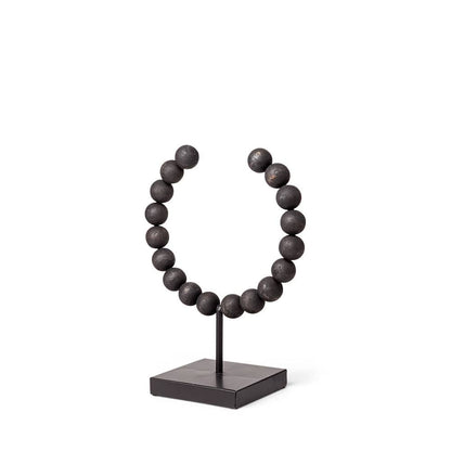 Mercana - Tulane I Small 9L x 5W Black Beaded Broken Sphere Decorative Object - 68682 view 1
