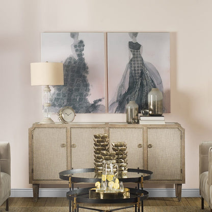 Mercana - Tulle and Drapery II by Mercana Studio a Hand Embellished Textured Canvas - 100889-S view 2