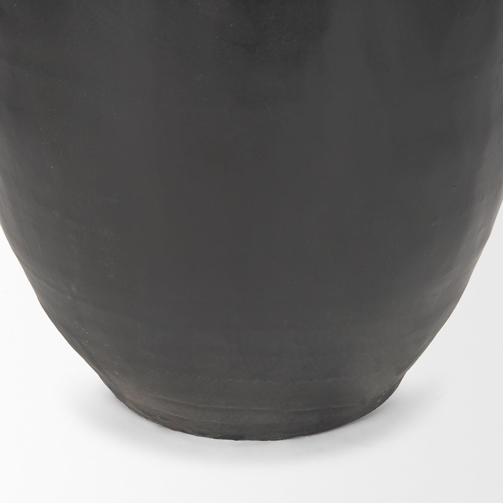 Mercana - Tully Textured Matte Brown w/ Matte Black Ceramic Floor Vase - 71001 view 10