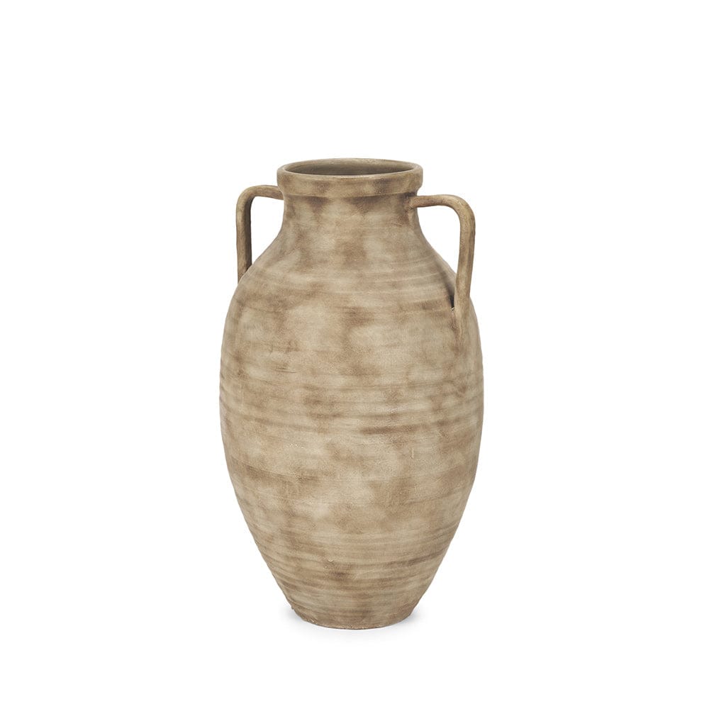 Mercana - Tulsi Small Matte Earth Brown Ceramic Floor Vase - 70999 view 1