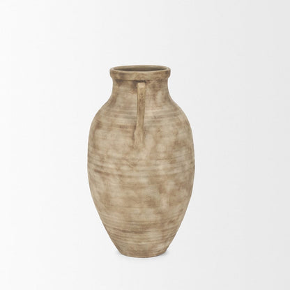 Mercana - Tulsi Small Matte Earth Brown Ceramic Floor Vase - 70999 view 3