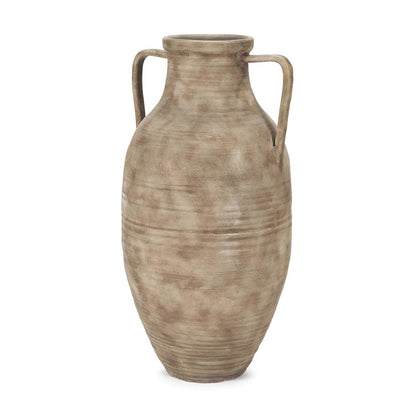 Mercana - Tulsi Tall Matte Earth Brown Ceramic Floor Vase - 71000 view 1