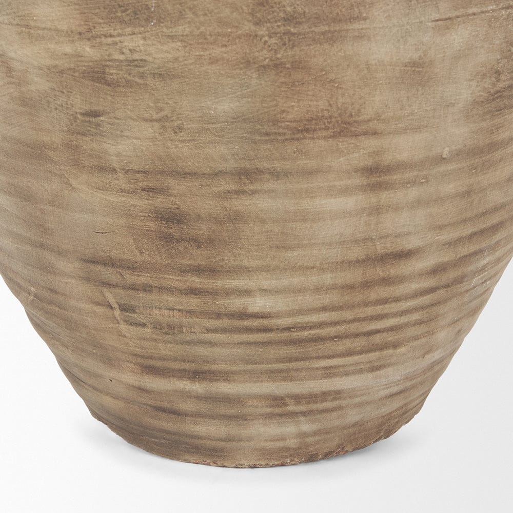 Mercana - Tulsi Tall Matte Earth Brown Ceramic Floor Vase - 71000 view 10