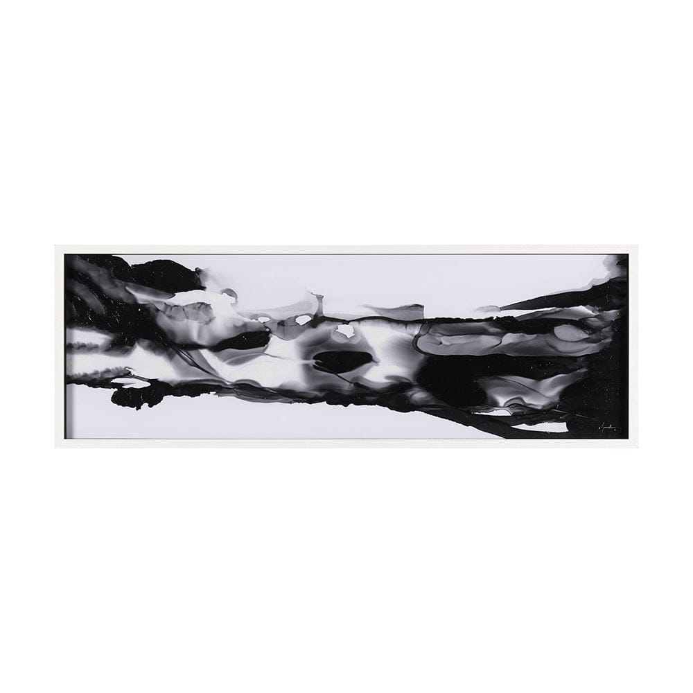 Mercana - Turbulent River by Mercana Studio a Hand Embellished Textured Framed Art Print Matted under Glass - 14819 view 1