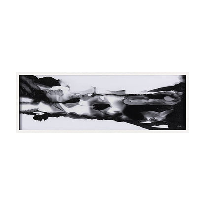 Mercana - Turbulent River by Mercana Studio a Hand Embellished Textured Framed Art Print Matted under Glass - 14819 view 1