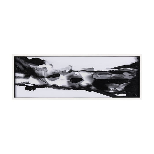 Mercana - Turbulent River by Mercana Studio a Hand Embellished Textured Framed Art Print Matted under Glass - 14819 view 1