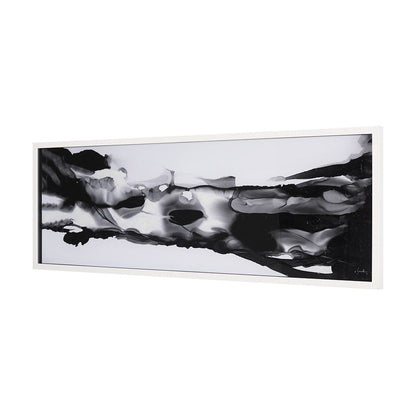 Mercana - Turbulent River by Mercana Studio a Hand Embellished Textured Framed Art Print Matted under Glass - 14819 view 2