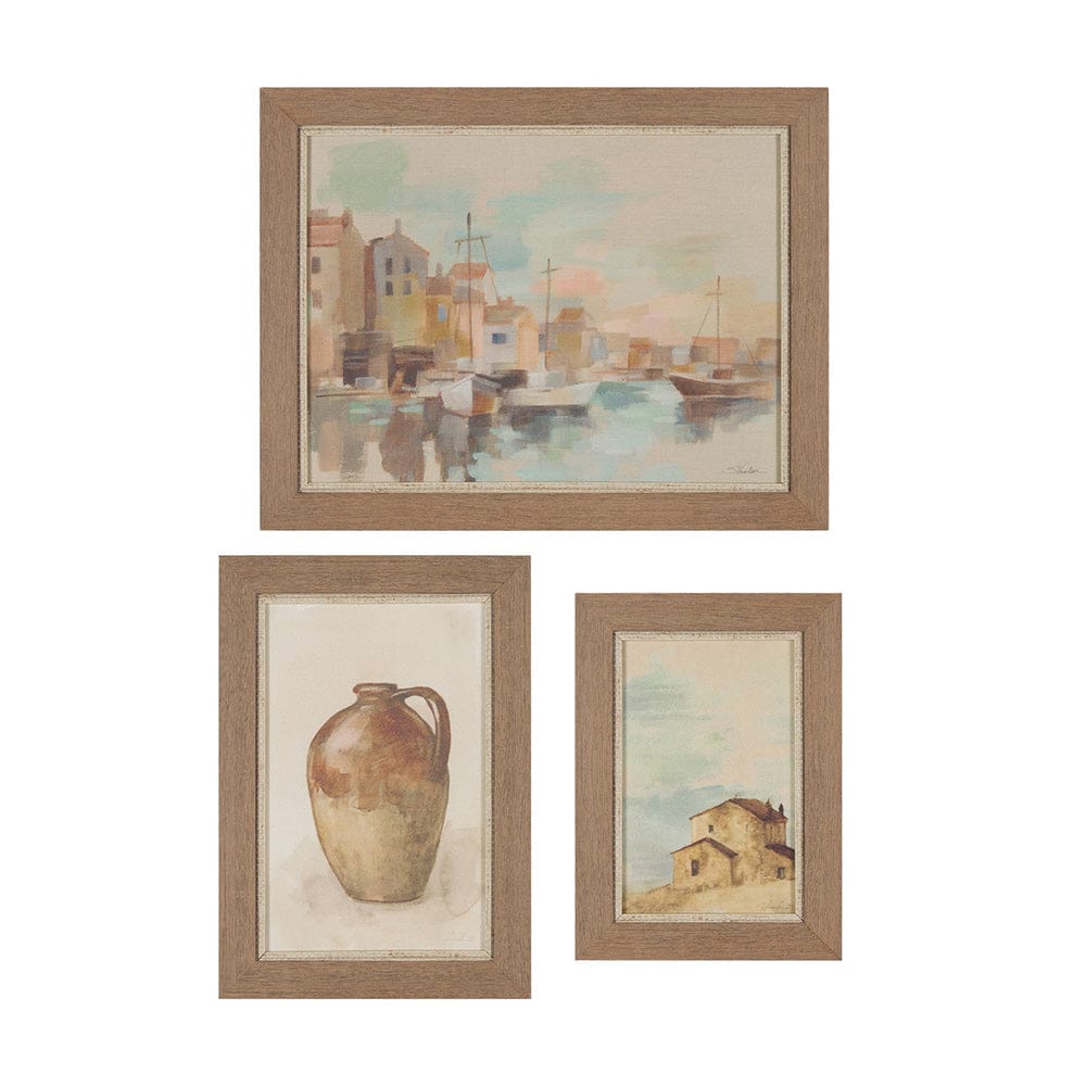 Mercana - Tuscan Collection by Silvia Vassileva a Hand Embellished Framed Art Print (Set of 3) - 15653 view 1